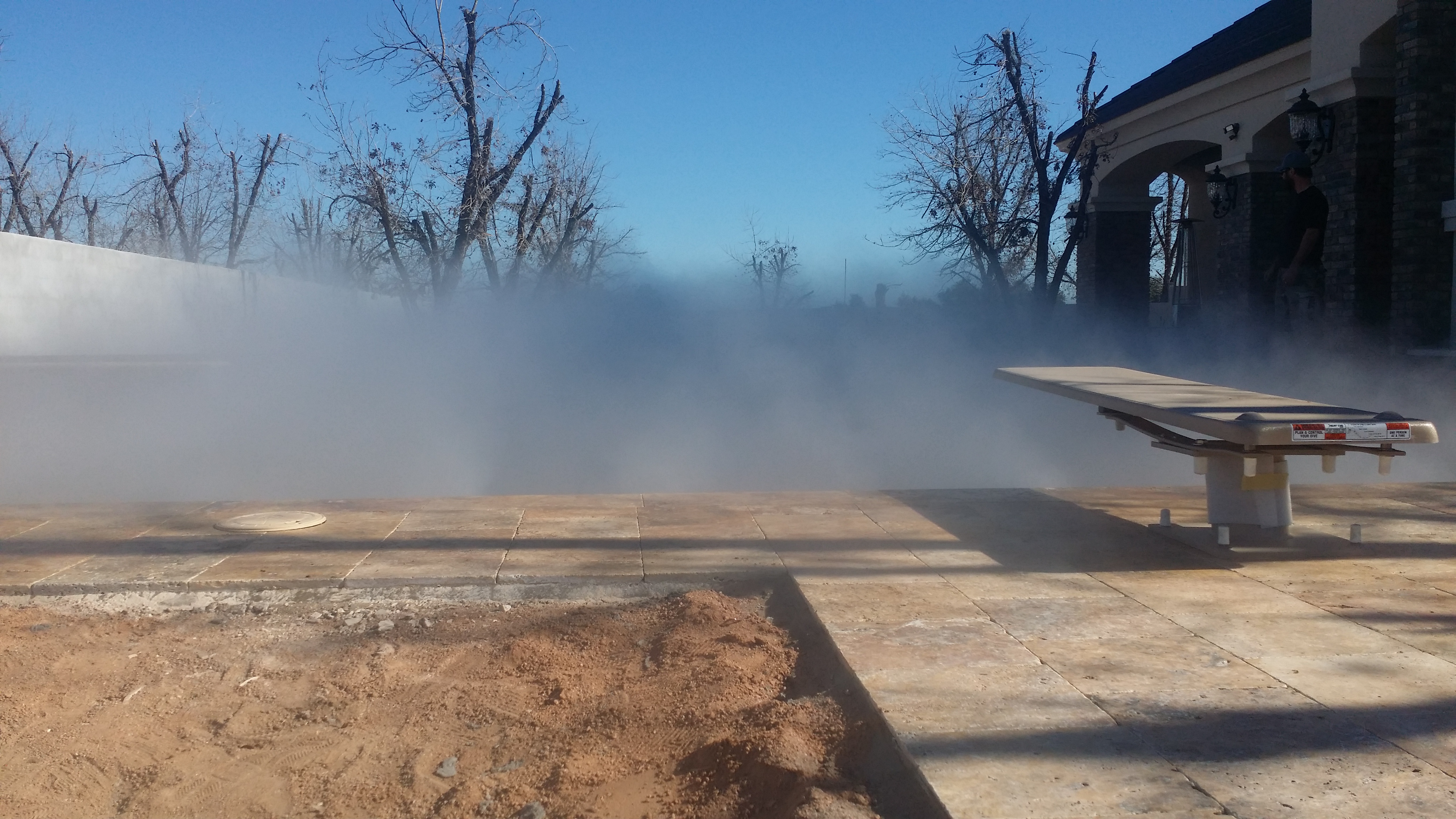 Pool equals fog